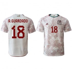 Mexiko Andres Guardado #18 Bortatröja VM 2022 Kortärmad